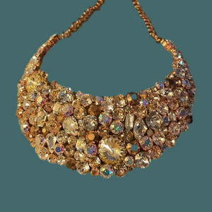 Jewel Encrusted Bib Necklace